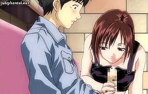 Sexy anime slut in black stockings