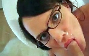 Lovely Brunette With Glasses Pov