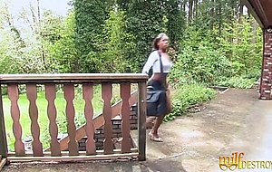 Horny milf prefers to fuck with ebony babe 