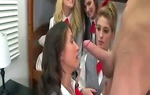 Pure 18 cfnm schoolgirls hazing initiation