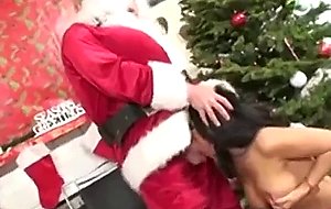 Eva angelina - meets santa claus