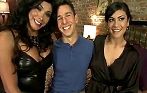 Threesome feature with vaniity, beretta james and tyler