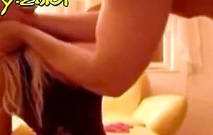 Homemade blonde gags hard, fuck and gets a facial