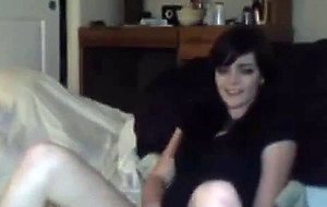 Multi-orgasmic teen cums thrice