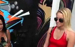 Blonde amateur sucks black dick in money talks stunt