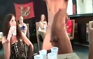 Horny party chicks fuck stripper