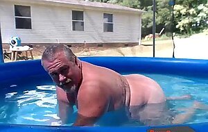 Naked Pool Dad