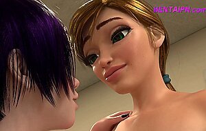 Big Cock FUTANARI Dasher Hooks Up With Female Deliver 3D SHEMALE HENTAI Animation