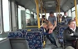 Very sweet blonde fucked on a bus