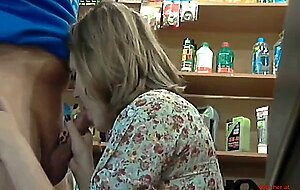 Russian Blonde Amateur Blowjob in Public