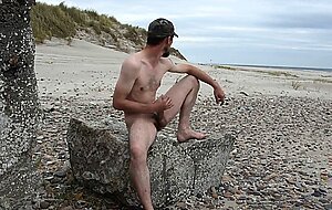 Beach Handjob Leads to Cum Explosion