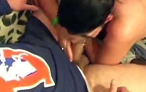 Pregnant bitch loves cock