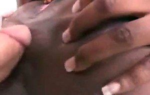 Ebony amateur hardcore interracial anal fucking